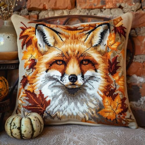 Kitquiver Knüpfkissen Mit Vordruck Cartoon-Fuchs-Tier Diy-Knüpfhäkel-Sets,Bedruckte Kissen,Häkelgarn,Häkelnadel Und Knüpfset,Kissenbezug,Teppich,Heimdekoration 17x17In Kitquiver Knüpfkissen Mit Vordruck Cartoon-Fuchs-Tier Diy-Knüpfhäkel-Sets,Bedruckte Kissen,Häkelgarn,Häkelnadel Und Knüpfset,Kissenbezug,Teppich,Heimdekoration 17x17In von Kitquiver