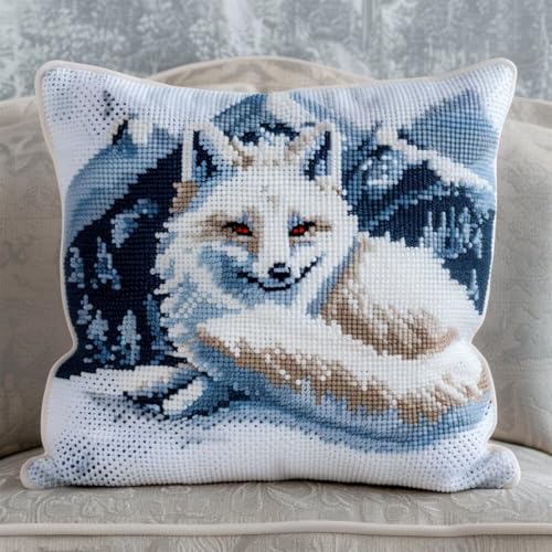 Kitquiver Knüpfkissen Mit Vordruck Cartoon-Fuchs-Tier Häkel-Handarbeiten Mit Knüpfwerkzeug Für Erwachsene,Diy-Kissen-Sets Für Heimdekoration 17x17In Kitquiver Knüpfkissen Mit Vordruck Cartoon-Fuchs-Tier Häkel-Handarbeiten Mit Knüpfwerkzeug Für Erwachsene,Diy-Kissen-Sets Für Heimdekoration 17x17In von Kitquiver