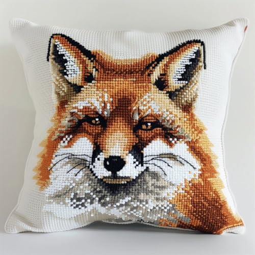Kitquiver Knüpfkissen Mit Vordruck Fantasie Fuchs Tier Diy-Knüpfhäkel-Sets,Kissen,Nadelspitzen-Set Für Heimdekoration,Handarbeitsset Für Erwachsene Und Anfänger 17x17In Kitquiver Knüpfkissen Mit Vordruck Fantasie Fuchs Tier Diy-Knüpfhäkel-Sets,Kissen,Nadelspitzen-Set Für Heimdekoration,Handarbeitsset Für Erwachsene Und Anfänger 17x17In von Kitquiver