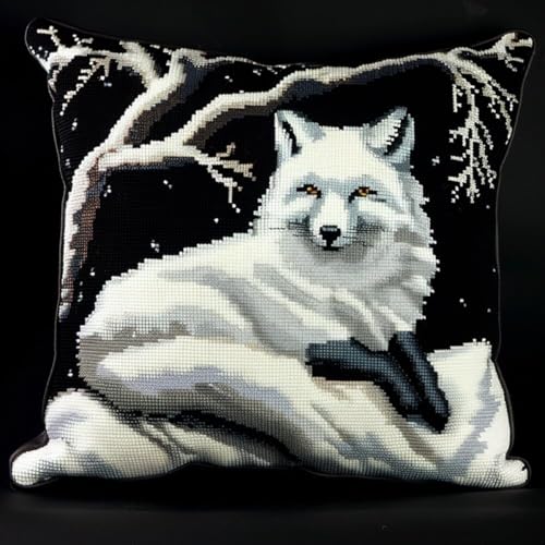 Kitquiver Knüpfkissen Mit Vordruck Fuchs Tier Im Schnee Knüpfhäkel-Set,Kissen,Diy-Teppich,Häkelnadel,Kissenherstellungs-Sets Mit Vorgedrucktem Muster Auf Leinwand 17x17In Kitquiver Knüpfkissen Mit Vordruck Fuchs Tier Im Schnee Knüpfhäkel-Set,Kissen,Diy-Teppich,Häkelnadel,Kissenherstellungs-Sets Mit Vorgedrucktem Muster Auf Leinwand 17x17In von Kitquiver