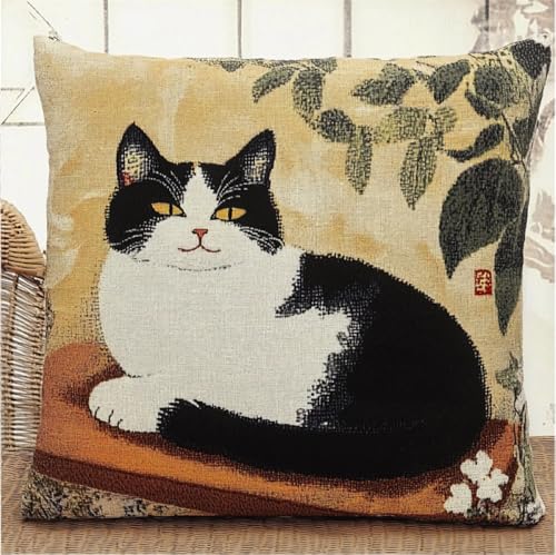 Kitquiver Tier Diy Knüpfstern Schwarz-Weiße Katze Knüpfhäkel-Set,Kissen,Diy-Teppich,Häkelnadel,Kissenherstellungs-Sets Mit Vorgedrucktem Muster Auf Leinwand 17x17in Kitquiver Tier Diy Knüpfstern Schwarz-Weiße Katze Knüpfhäkel-Set,Kissen,Diy-Teppich,Häkelnadel,Kissenherstellungs-Sets Mit Vorgedrucktem Muster Auf Leinwand 17x17in von Kitquiver