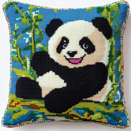 Kitquiver Tier Stickpackung Kissen Cartoon-Panda Diy-Kissenbezug Mit Gobelin-Stickerei,Kissen-Set Für Die Heimdekoration,Stickset Für Anfänger 17x17in Kitquiver Tier Stickpackung Kissen Cartoon-Panda Diy-Kissenbezug Mit Gobelin-Stickerei,Kissen-Set Für Die Heimdekoration,Stickset Für Anfänger 17x17in von Kitquiver
