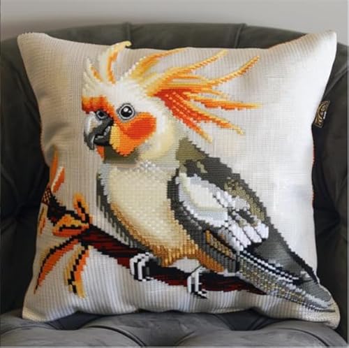 Knüpfen Kissen Set Erwachsene Papagei Knüpfen und Weben Set 43X43cm Bastelset Knüpfen Kissen Bastelset Knüpfen Handwerksset Kissen DIY Bastelset für Anfänger für die Sofa-Heimdekoration Knüpfen Kissen Set Erwachsene Papagei Knüpfen und Weben Set 43X43cm Bastelset Knüpfen Kissen Bastelset Knüpfen Handwerksset Kissen DIY Bastelset für Anfänger für die Sofa-Heimdekoration von Kitquiver