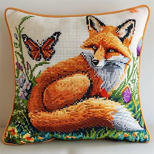 Knüpfen Set Anfänger Fuchs Knüpfen für Anfänger Set 43X43cm Bastelset Knüpfen Kissen Bastelset Knüpfen Handwerksset Kissen DIY Bastelset für Anfänger für die Sofa-Heimdekoration Knüpfen Set Anfänger Fuchs Knüpfen für Anfänger Set 43X43cm Bastelset Knüpfen Kissen Bastelset Knüpfen Handwerksset Kissen DIY Bastelset für Anfänger für die Sofa-Heimdekoration von Kitquiver