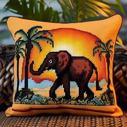 Knüpfen Set Erwachsene Vorgedruckt Elefant Knüpfen für Anfänger Set 43X43cm DIY Knüpfen Set Kissen Bastelset Knüpfen Handwerksset Kissen DIY Bastelset für Anfänger für die Sofa-Heimdekoration Knüpfen Set Erwachsene Vorgedruckt Elefant Knüpfen für Anfänger Set 43X43cm DIY Knüpfen Set Kissen Bastelset Knüpfen Handwerksset Kissen DIY Bastelset für Anfänger für die Sofa-Heimdekoration von Kitquiver
