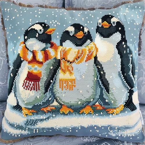 Knüpfen Set Erwachsene Vorgedruckt Pinguin Knüpfen für Anfänger Set 43X43cm DIY Knüpfen Set Kissen Bastelset Knüpfen Handwerksset Kissen DIY Bastelset für Anfänger für die Sofa-Heimdekoration Knüpfen Set Erwachsene Vorgedruckt Pinguin Knüpfen für Anfänger Set 43X43cm DIY Knüpfen Set Kissen Bastelset Knüpfen Handwerksset Kissen DIY Bastelset für Anfänger für die Sofa-Heimdekoration von Kitquiver