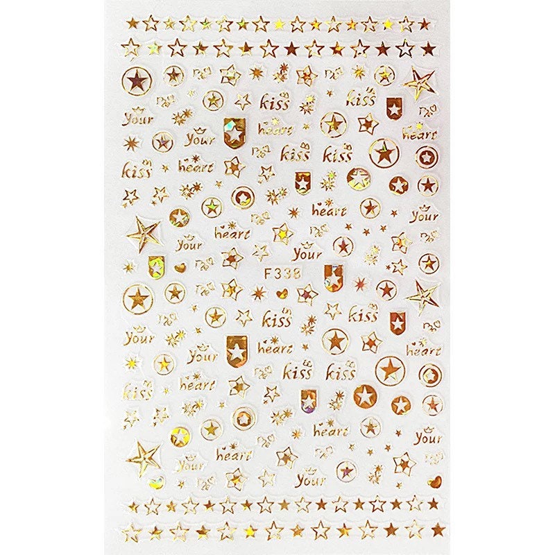 Gold Sterne Nail Art Sticker von KitschyNails