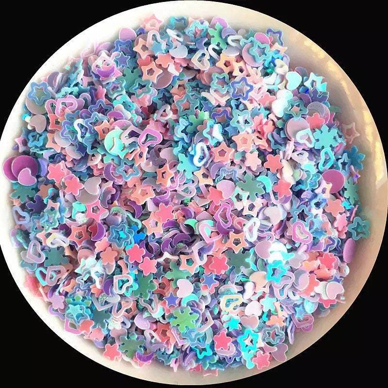 Gemischte Stern, Herz, Schneeflocke, Blume, Punkt Und Mond Förmige Miniatur Nagel Pailletten von KitschyNails
