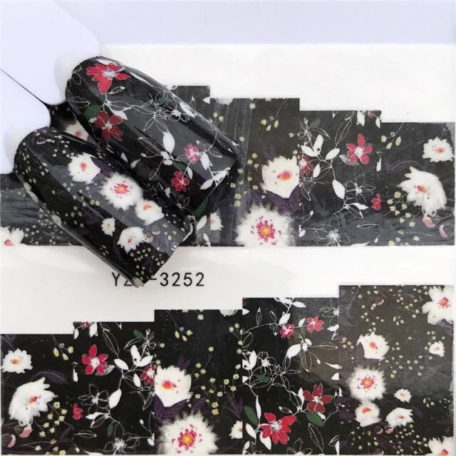 Wassertransfer Nagel Aufkleber, Rote Und Weiße Blumen Design, Nail Art, Nageldekoration Wassertransfer Nagel Aufkleber, Rote Und Weiße Blumen Design, Nail Art, Nageldekoration von KitschyNails