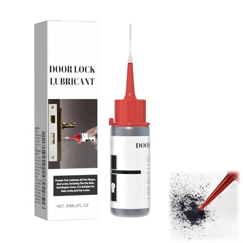 Graphitfett, Graphitspray Für Schlösser,Schmierpulver für Schließzylinder,Graphitpulver Trockenschmierung Schmierstoff, Schlossöl Schmiermittel Mehrzweck-Graphitschmiermittel für Schlösser 60 ml von Kiuiom