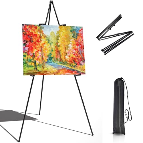 Kiuiom Staffelei StäNder,Klappstaffelei,Leinwand Ständer,Schwarz Hochzeits Staffelei,Leinwand Malerei Display für Hochzeitsschild,Willkommensschild,Messen,Präsentationen,Poster,Kunstdisplays Kiuiom Staffelei StäNder,Klappstaffelei,Leinwand Ständer,Schwarz Hochzeits Staffelei,Leinwand Malerei Display für Hochzeitsschild,Willkommensschild,Messen,Präsentationen,Poster,Kunstdisplays von Kiuiom
