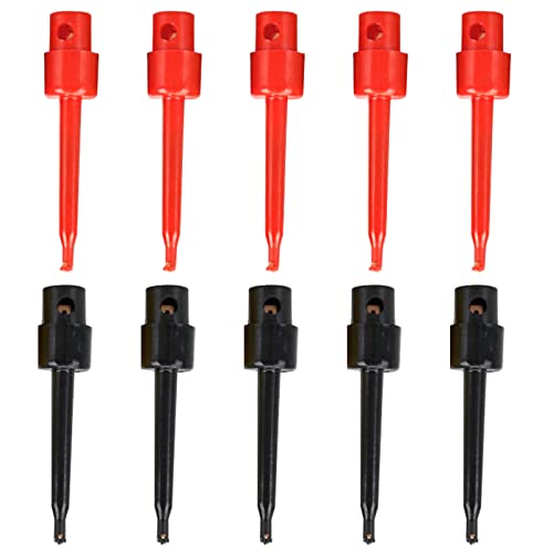 Messklemmen Test Clip TestHaken 10PC Tester Grabber Test Sonde Für Repair Tool PCB Tester Grabber Multimeter Pinzette Clip Haken Test Clip Messspitzen von Kiuiom