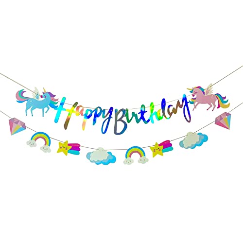 Einhorn Happy Birthday Girlande Geburtstag Banner Geburtstagsdeko MäDchen Junge Baby Kinder Party Deko Kindergeburtstag Einhorn Happy Birthday Girlande Geburtstag Banner Geburtstagsdeko MäDchen Junge Baby Kinder Party Deko Kindergeburtstag von Kiuwxduy