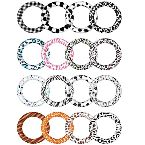Kivvlbzeq 16 StüCk Silikon-Perlen-O-Ring, 65 mm, Runde Silikonschlaufe mit 2 LöChern, Perlen für die Schmuckherstellung Kivvlbzeq 16 StüCk Silikon-Perlen-O-Ring, 65 mm, Runde Silikonschlaufe mit 2 LöChern, Perlen für die Schmuckherstellung von Kivvlbzeq