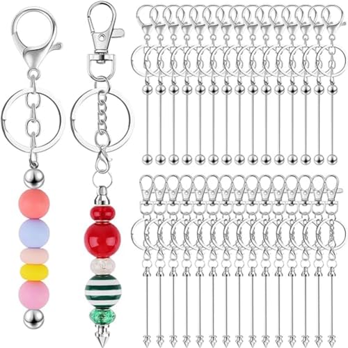 Kivvlbzeq Beadable Keychain Bars DIY Blank Keychain Removable Beadable Keychain Bars for DIY 30Pcs Kivvlbzeq Beadable Keychain Bars DIY Blank Keychain Removable Beadable Keychain Bars for DIY 30Pcs von Kivvlbzeq