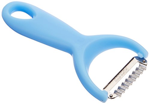 Kiwi NF Schälmesser Zickzack, 3er Pack (3 x 55 g, Edelstahl, Blau) von Kiwi