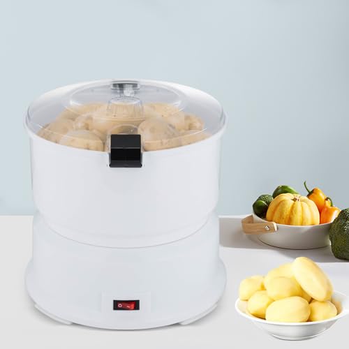 KiwiHood 85W Elektrische Kartoffelschälmaschine Moderne Edelstahl Kartoffelschäler mit Edelstahlklingen, rutschfester Basis, Ein-Knopf-Bedienungssystem, ideal für Gemüse und Kartoffeln KiwiHood 85W Elektrische Kartoffelschälmaschine Moderne Edelstahl Kartoffelschäler mit Edelstahlklingen, rutschfester Basis, Ein-Knopf-Bedienungssystem, ideal für Gemüse und Kartoffeln von KiwiHood