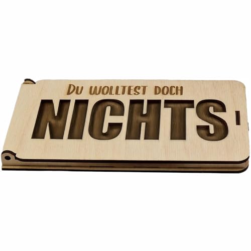 KIWISTAR UG - Geldgeschenk Box - Du wolltest doch nichts - 3-4 mm Holz - Geschenk für Geld oder anderes - Geburtstag - Geburtstagsgeschenk - Jugendweihe - Konfirmation KIWISTAR UG - Geldgeschenk Box - Du wolltest doch nichts - 3-4 mm Holz - Geschenk für Geld oder anderes - Geburtstag - Geburtstagsgeschenk - Jugendweihe - Konfirmation von Kiwistar