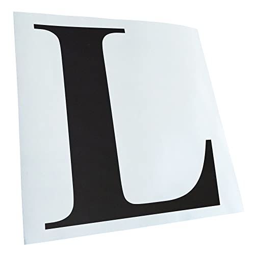 Kiwistar - Autoaufkleber - Mattschwarz - 10x9cm Buchstabe L - Alphabet - Heckscheibe Auto Aufkleber wetterfest für Kfz LKW Mofa Truck - Sticker außen selbstklebend Tuning Zubehör für Fenster Fahrzeug Kiwistar - Autoaufkleber - Mattschwarz - 10x9cm Buchstabe L - Alphabet - Heckscheibe Auto Aufkleber wetterfest für Kfz LKW Mofa Truck - Sticker außen selbstklebend Tuning Zubehör für Fenster Fahrzeug von Kiwistar