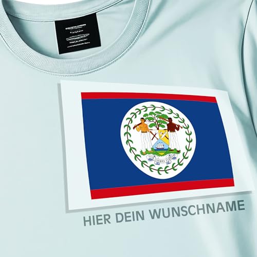 Kiwistar - Bügelbilder für Textilien - Belize - Bügeletiketten mit Länderflagge und Wunschtext - 120 mm personalisierbar für Trikots, Kleidung, Sport, Teams, Schule, EM, WM, Events, Name, Nummer Kiwistar - Bügelbilder für Textilien - Belize - Bügeletiketten mit Länderflagge und Wunschtext - 120 mm personalisierbar für Trikots, Kleidung, Sport, Teams, Schule, EM, WM, Events, Name, Nummer von Kiwistar