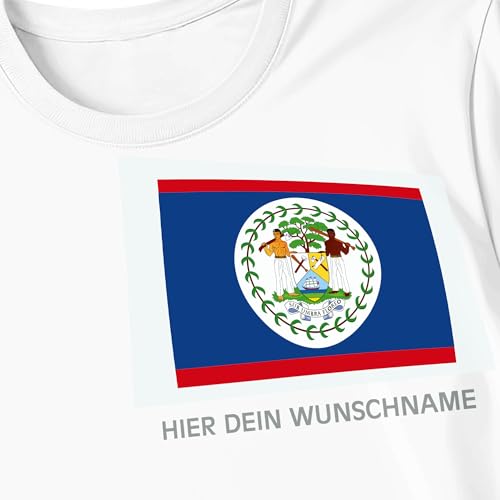 Kiwistar - Bügelbilder für Textilien - Belize - Bügeletiketten mit Länderflagge und Wunschtext - 300 mm personalisierbar für Trikots, Kleidung, Sport, Teams, Schule, EM, WM, Events, Name, Nummer Kiwistar - Bügelbilder für Textilien - Belize - Bügeletiketten mit Länderflagge und Wunschtext - 300 mm personalisierbar für Trikots, Kleidung, Sport, Teams, Schule, EM, WM, Events, Name, Nummer von Kiwistar