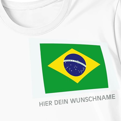 Kiwistar - Bügelbilder für Textilien - Brasilien - Bügeletiketten mit Länderflagge und Wunschtext - ab 120 mm personalisierbar für Trikots, Kleidung, Sport, Teams, Schule, EM, WM, Events, Name, Nummer Kiwistar - Bügelbilder für Textilien - Brasilien - Bügeletiketten mit Länderflagge und Wunschtext - ab 120 mm personalisierbar für Trikots, Kleidung, Sport, Teams, Schule, EM, WM, Events, Name, Nummer von Kiwistar