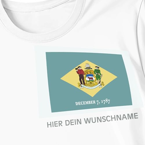 Kiwistar - Bügelbilder für Textilien - Delaware - Bügeletiketten mit Länderflagge und Wunschtext - 120 mm personalisierbar für Trikots, Kleidung, Sport, Teams, Schule, EM, WM, Events, Name, Nummer Kiwistar - Bügelbilder für Textilien - Delaware - Bügeletiketten mit Länderflagge und Wunschtext - 120 mm personalisierbar für Trikots, Kleidung, Sport, Teams, Schule, EM, WM, Events, Name, Nummer von Kiwistar