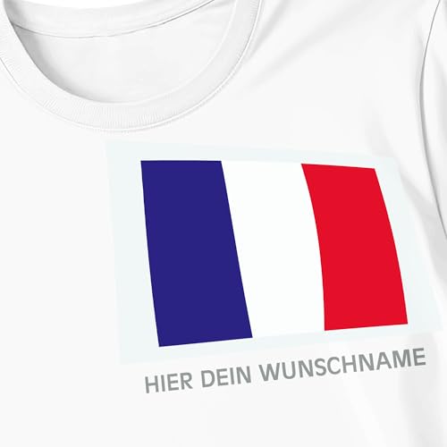 Kiwistar - Bügelbilder für Textilien - Frankreich - Bügeletiketten mit Länderflagge und Wunschtext - 240 mm personalisierbar für Trikots, Kleidung, Sport, Teams, Schule, EM, WM, Events, Name, Nummer Kiwistar - Bügelbilder für Textilien - Frankreich - Bügeletiketten mit Länderflagge und Wunschtext - 240 mm personalisierbar für Trikots, Kleidung, Sport, Teams, Schule, EM, WM, Events, Name, Nummer von Kiwistar
