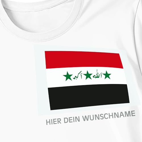 Kiwistar - Bügelbilder für Textilien - Irak_1991-2004 - Bügeletiketten mit Länderflagge und Wunschtext - 240 mm personalisierbar für Trikots, Kleidung, Sport, Teams, Schule, EM, WM, Events, Name, Kiwistar - Bügelbilder für Textilien - Irak_1991-2004 - Bügeletiketten mit Länderflagge und Wunschtext - 240 mm personalisierbar für Trikots, Kleidung, Sport, Teams, Schule, EM, WM, Events, Name, von Kiwistar