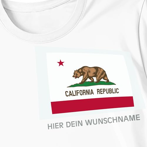 Kiwistar - Bügelbilder für Textilien - Kalifornien - Bügeletiketten mit Länderflagge und Wunschtext - 300 mm personalisierbar für Trikots, Kleidung, Sport, Teams, Schule, EM, WM, Events, Name, Nummer Kiwistar - Bügelbilder für Textilien - Kalifornien - Bügeletiketten mit Länderflagge und Wunschtext - 300 mm personalisierbar für Trikots, Kleidung, Sport, Teams, Schule, EM, WM, Events, Name, Nummer von Kiwistar