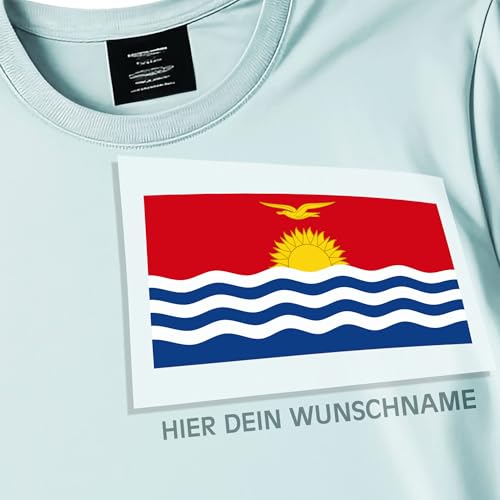 Kiwistar - Bügelbilder für Textilien - Kiribati - Bügeletiketten mit Länderflagge und Wunschtext - 240 mm personalisierbar für Trikots, Kleidung, Sport, Teams, Schule, EM, WM, Events, Name, Nummer Kiwistar - Bügelbilder für Textilien - Kiribati - Bügeletiketten mit Länderflagge und Wunschtext - 240 mm personalisierbar für Trikots, Kleidung, Sport, Teams, Schule, EM, WM, Events, Name, Nummer von Kiwistar