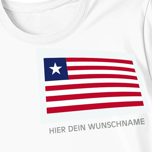 Kiwistar - Bügelbilder für Textilien - Liberia - Bügeletiketten mit Länderflagge und Wunschtext - 300 mm personalisierbar für Trikots, Kleidung, Sport, Teams, Schule, EM, WM, Events, Name, Nummer Kiwistar - Bügelbilder für Textilien - Liberia - Bügeletiketten mit Länderflagge und Wunschtext - 300 mm personalisierbar für Trikots, Kleidung, Sport, Teams, Schule, EM, WM, Events, Name, Nummer von Kiwistar