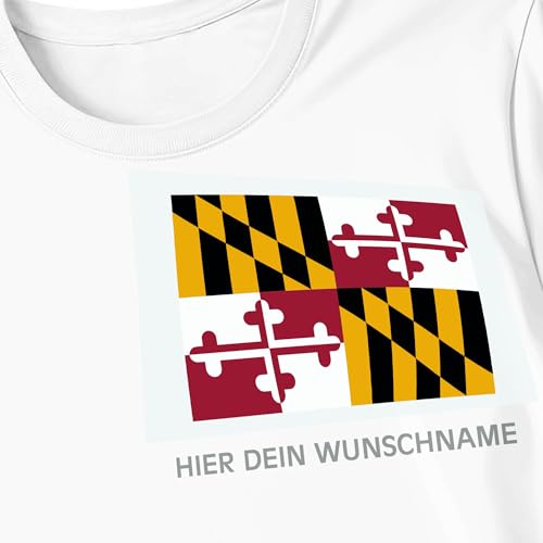 Kiwistar - Bügelbilder für Textilien - Maryland - Bügeletiketten mit Länderflagge und Wunschtext - 240 mm personalisierbar für Trikots, Kleidung, Sport, Teams, Schule, EM, WM, Events, Name, Nummer Kiwistar - Bügelbilder für Textilien - Maryland - Bügeletiketten mit Länderflagge und Wunschtext - 240 mm personalisierbar für Trikots, Kleidung, Sport, Teams, Schule, EM, WM, Events, Name, Nummer von Kiwistar