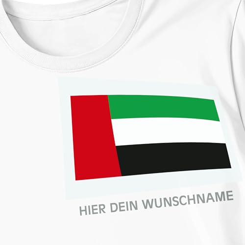 Kiwistar - Bügelbilder für Textilien - Vereinigte Arabische Emirate - Bügeletiketten mit Länderflagge und Wunschtext - 120 mm personalisierbar für Trikots, Kleidung, Sport, Teams, Schule, EM, WM, Kiwistar - Bügelbilder für Textilien - Vereinigte Arabische Emirate - Bügeletiketten mit Länderflagge und Wunschtext - 120 mm personalisierbar für Trikots, Kleidung, Sport, Teams, Schule, EM, WM, von Kiwistar