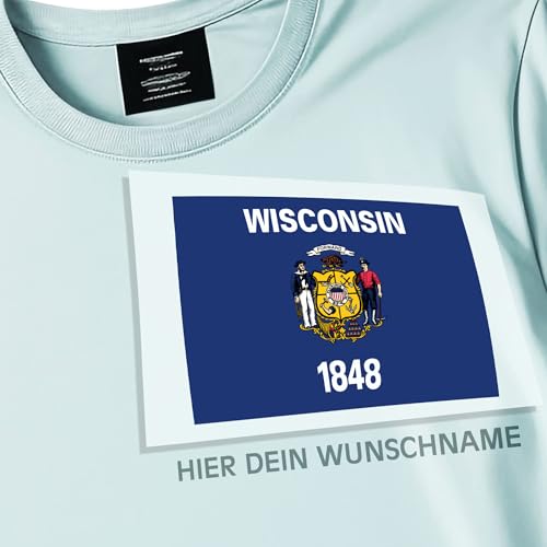 Kiwistar - Bügelbilder für Textilien - Wyoming - Bügeletiketten mit Länderflagge und Wunschtext - 240 mm personalisierbar für Trikots, Kleidung, Sport, Teams, Schule, EM, WM, Events, Name, Nummer Kiwistar - Bügelbilder für Textilien - Wyoming - Bügeletiketten mit Länderflagge und Wunschtext - 240 mm personalisierbar für Trikots, Kleidung, Sport, Teams, Schule, EM, WM, Events, Name, Nummer von Kiwistar
