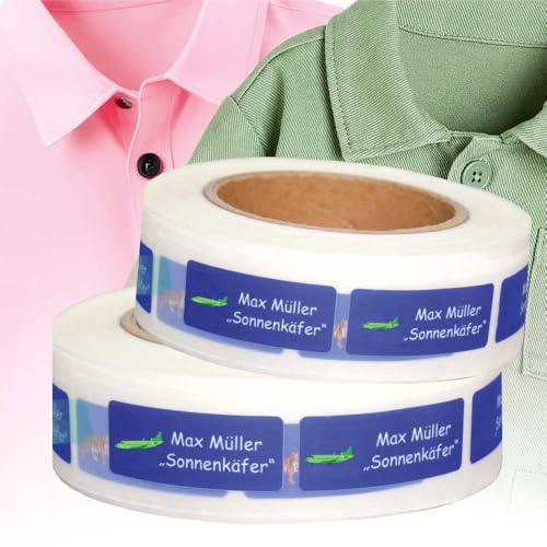 Kiwistar - Namensschilder für Kleidung Kinder personalisiert 5x2 cm Namensaufkleber Kinder Schule Kleidung mit Namen - Wäscheetiketten zum Aufbügeln - Flugzeug - Rolle ab 100 Stück - Wunschtext Kiwistar - Namensschilder für Kleidung Kinder personalisiert 5x2 cm Namensaufkleber Kinder Schule Kleidung mit Namen - Wäscheetiketten zum Aufbügeln - Flugzeug - Rolle ab 100 Stück - Wunschtext von Kiwistar