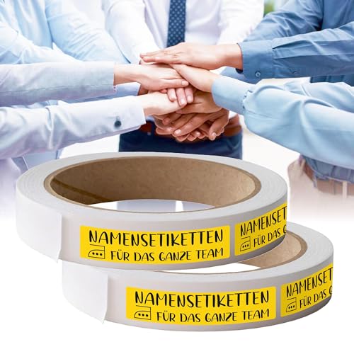 Kiwistar - Namensschilder für Kleidung Rolle 6x1 cm - gelb - Namensaufkleber Erwachsene für Teams, Schwestern, Uniform, Mannschaftsbekleidung - Wäscheetiketten zum aufbügeln - waschmaschinenfest Kiwistar - Namensschilder für Kleidung Rolle 6x1 cm - gelb - Namensaufkleber Erwachsene für Teams, Schwestern, Uniform, Mannschaftsbekleidung - Wäscheetiketten zum aufbügeln - waschmaschinenfest von Kiwistar