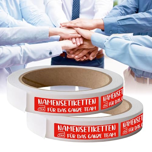 Kiwistar - Namensschilder für Kleidung Rolle 8x1 cm - rot - Namensaufkleber Erwachsene für Teams, Schwestern, Uniform, Mannschaftsbekleidung - Wäscheetiketten zum aufbügeln - waschmaschinenfest Kiwistar - Namensschilder für Kleidung Rolle 8x1 cm - rot - Namensaufkleber Erwachsene für Teams, Schwestern, Uniform, Mannschaftsbekleidung - Wäscheetiketten zum aufbügeln - waschmaschinenfest von Kiwistar