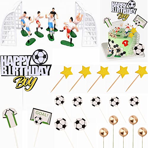 Kiwochy 29 Stück Happy Birthday Cake Topper Tortendeko Fussball Tortendeko Set Fußball Kuchen Deko Cupcake Topper Kuchendekorationen Torte Kuchendeko Fussball Geburtstag für Junge Geburtstag Party Kiwochy 29 Stück Happy Birthday Cake Topper Tortendeko Fussball Tortendeko Set Fußball Kuchen Deko Cupcake Topper Kuchendekorationen Torte Kuchendeko Fussball Geburtstag für Junge Geburtstag Party von Kiwochy