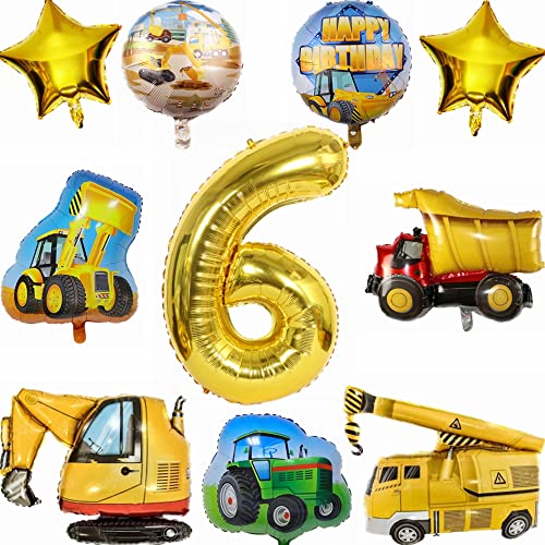 Kiwochy Bagger Geburtstag Deko 6 Jahre Traktor 6 Jahre Junge Deko 6 Geburtstag Junge Trecker Traktor Luftballon Baustelle Geburtstag Party Deko Truck Happy Birthday Folienballons für Junge Bagger Deko Kiwochy Bagger Geburtstag Deko 6 Jahre Traktor 6 Jahre Junge Deko 6 Geburtstag Junge Trecker Traktor Luftballon Baustelle Geburtstag Party Deko Truck Happy Birthday Folienballons für Junge Bagger Deko von Kiwochy