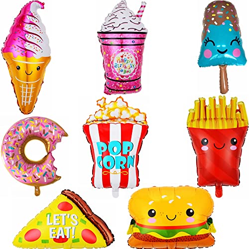 Kiwochy Eiscreme Donut Folienballons Set Krapfen Geburtstagsdeko Luftballons Donut Hamburger Pizza Balloons Sommer Ice Cream Themenorientierte Geburtstags Dekoration Ballons für GeburtstagsdekoMädchen Kiwochy Eiscreme Donut Folienballons Set Krapfen Geburtstagsdeko Luftballons Donut Hamburger Pizza Balloons Sommer Ice Cream Themenorientierte Geburtstags Dekoration Ballons für GeburtstagsdekoMädchen von Kiwochy