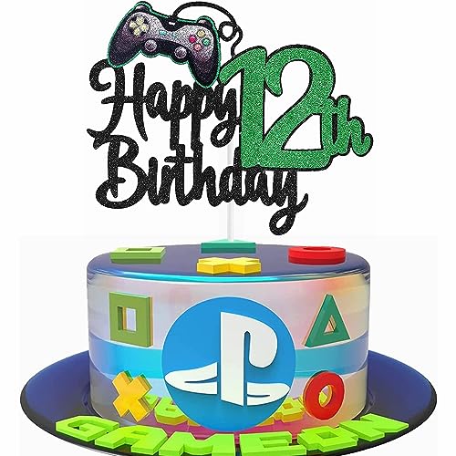 Kiwochy Geburtstag Videospiel Torten Deko Gaming Dekoration Happy 12th Birthday Tortendeko Videospiel Cupcake Topper Geburtstag Junge Videospiel Torten Deko für Spiel Thema Party Dekoration Kiwochy Geburtstag Videospiel Torten Deko Gaming Dekoration Happy 12th Birthday Tortendeko Videospiel Cupcake Topper Geburtstag Junge Videospiel Torten Deko für Spiel Thema Party Dekoration von Kiwochy