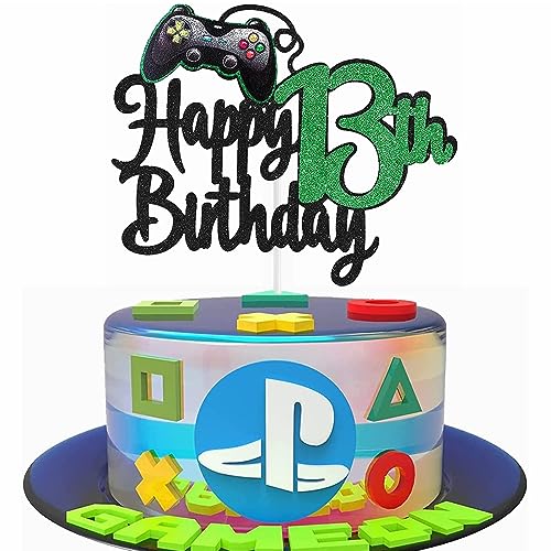 Kiwochy Geburtstag Videospiel Torten Deko Gaming Dekoration Happy 13th Birthday Tortendeko Videospiel Cupcake Topper Geburtstag Junge Videospiel Torten Deko für Spiel Thema Party Dekoration Kiwochy Geburtstag Videospiel Torten Deko Gaming Dekoration Happy 13th Birthday Tortendeko Videospiel Cupcake Topper Geburtstag Junge Videospiel Torten Deko für Spiel Thema Party Dekoration von Kiwochy