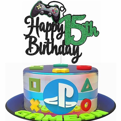 Kiwochy Geburtstag Videospiel Torten Deko Gaming Dekoration Happy 15th Birthday Tortendeko Videospiel Cupcake Topper Geburtstag Junge Videospiel Torten Deko für Spiel Thema Party Dekoration Kiwochy Geburtstag Videospiel Torten Deko Gaming Dekoration Happy 15th Birthday Tortendeko Videospiel Cupcake Topper Geburtstag Junge Videospiel Torten Deko für Spiel Thema Party Dekoration von Kiwochy
