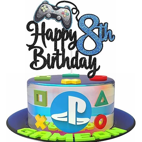 Kiwochy Geburtstag Videospiel Torten Deko Gaming Dekoration Happy 8th Birthday Tortendeko Videospiel Cupcake Topper Geburtstag Junge Videospiel Torten Deko für Spiel Thema Party Dekoration Kiwochy Geburtstag Videospiel Torten Deko Gaming Dekoration Happy 8th Birthday Tortendeko Videospiel Cupcake Topper Geburtstag Junge Videospiel Torten Deko für Spiel Thema Party Dekoration von Kiwochy