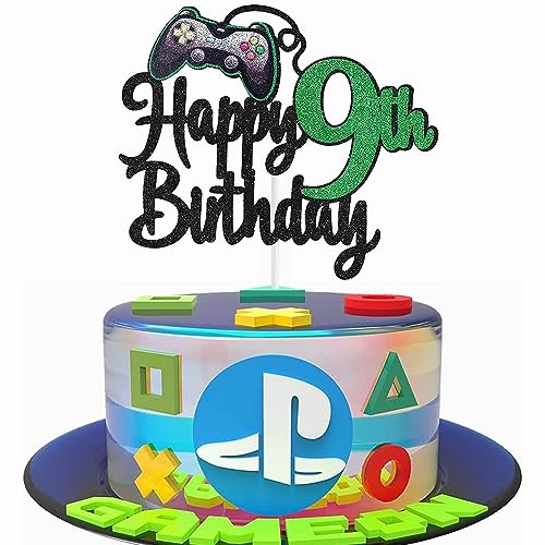 Kiwochy Geburtstag Videospiel Torten Deko Gaming Dekoration Happy 9th Birthday Tortendeko Videospiel Cupcake Topper Geburtstag Junge Videospiel Torten Deko für Spiel Thema Party Dekoration Kiwochy Geburtstag Videospiel Torten Deko Gaming Dekoration Happy 9th Birthday Tortendeko Videospiel Cupcake Topper Geburtstag Junge Videospiel Torten Deko für Spiel Thema Party Dekoration von Kiwochy