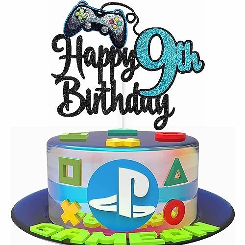 Kiwochy Geburtstag Videospiel Torten Deko Gaming Dekoration Happy 9th Birthday Tortendeko Videospiel Cupcake Topper Geburtstag Junge Videospiel Torten Deko für Spiel Thema Party Dekoration Kiwochy Geburtstag Videospiel Torten Deko Gaming Dekoration Happy 9th Birthday Tortendeko Videospiel Cupcake Topper Geburtstag Junge Videospiel Torten Deko für Spiel Thema Party Dekoration von Kiwochy