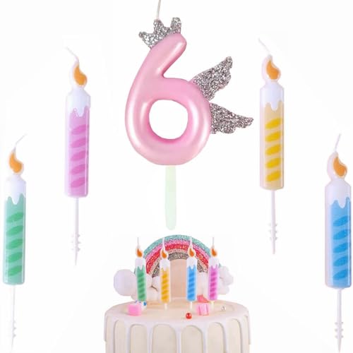 Kiwochy Geburtstagskerzen Zahlen 6 Krone Engelsflügel 3D Rosa Geburtstagskerzen Kerzen Geburtstag Geburtstag Kuchen Kerzen Tortendeko Geburtstag Kuchendeko Geburtstag für Kuchen Geburtstagsdeko Kiwochy Geburtstagskerzen Zahlen 6 Krone Engelsflügel 3D Rosa Geburtstagskerzen Kerzen Geburtstag Geburtstag Kuchen Kerzen Tortendeko Geburtstag Kuchendeko Geburtstag für Kuchen Geburtstagsdeko von Kiwochy