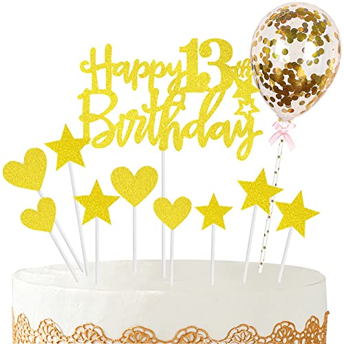 Kiwochy Glitzer 13. Geburtstag Cupcake Toppers Happy 13 Birthday Tortendeko Tortendeko 13 Geburtstag Deko Kuchen 13. Geburtstag Golden Tortendeko 13 jahre junge mädchen Kuchendeko Kiwochy Glitzer 13. Geburtstag Cupcake Toppers Happy 13 Birthday Tortendeko Tortendeko 13 Geburtstag Deko Kuchen 13. Geburtstag Golden Tortendeko 13 jahre junge mädchen Kuchendeko von Kiwochy