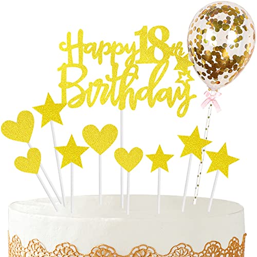 Kiwochy Glitzer 18. Geburtstag Cupcake Toppers Happy 18 Birthday Tortendeko Tortendeko 18 Geburtstag Deko Kuchen 18. Geburtstag Golden Tortendeko 18 Jahre Junge mädchen Kuchendeko für 18 Geburtstag Kiwochy Glitzer 18. Geburtstag Cupcake Toppers Happy 18 Birthday Tortendeko Tortendeko 18 Geburtstag Deko Kuchen 18. Geburtstag Golden Tortendeko 18 Jahre Junge mädchen Kuchendeko für 18 Geburtstag von Kiwochy